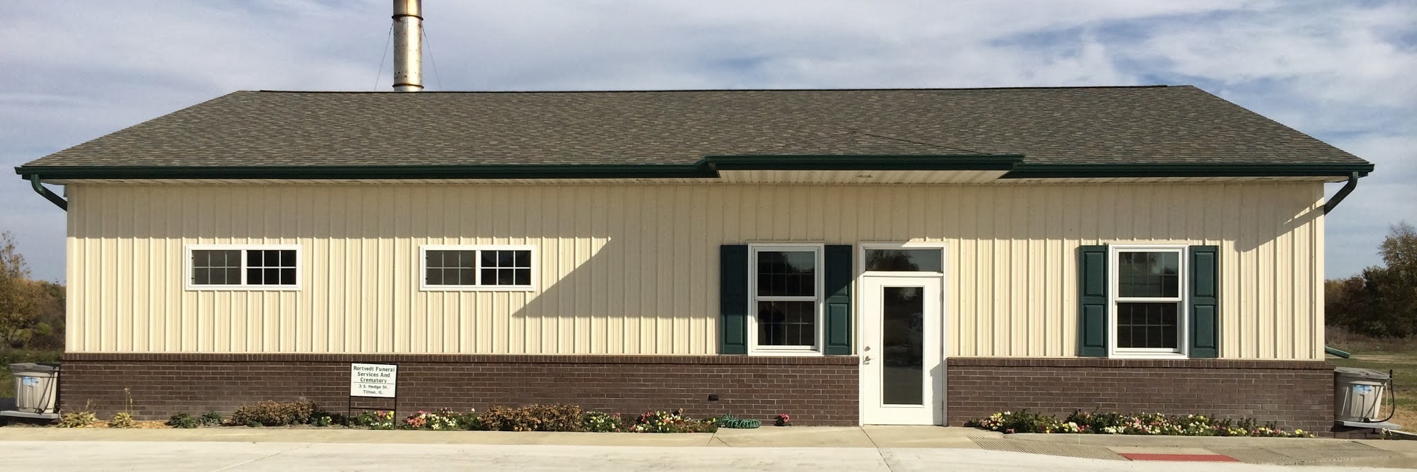 Rortvedt Funeral Services & Crematory building in Tilton, Illinois