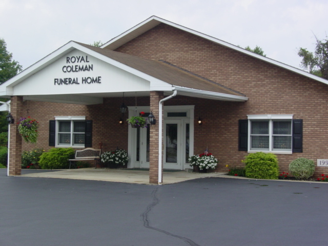 Royal-Coleman Funeral Home building in Linesville, Pennsylvania