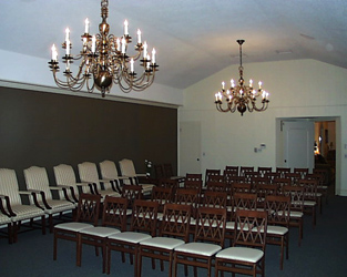 Rushlow-Iacoi Funeral Home building in Westerly, Rhode Island