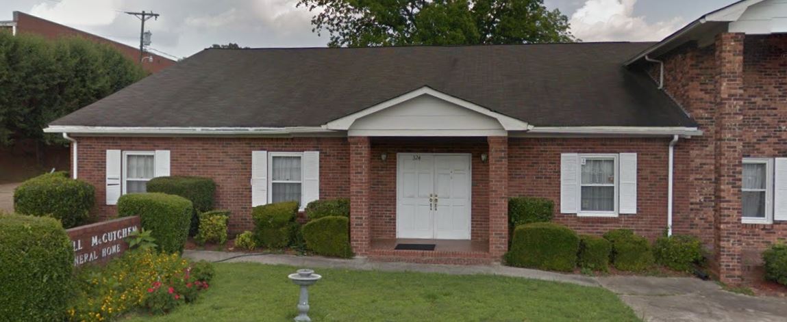 Russell-McCutchen Funeral Home building in Winnsboro, South Carolina