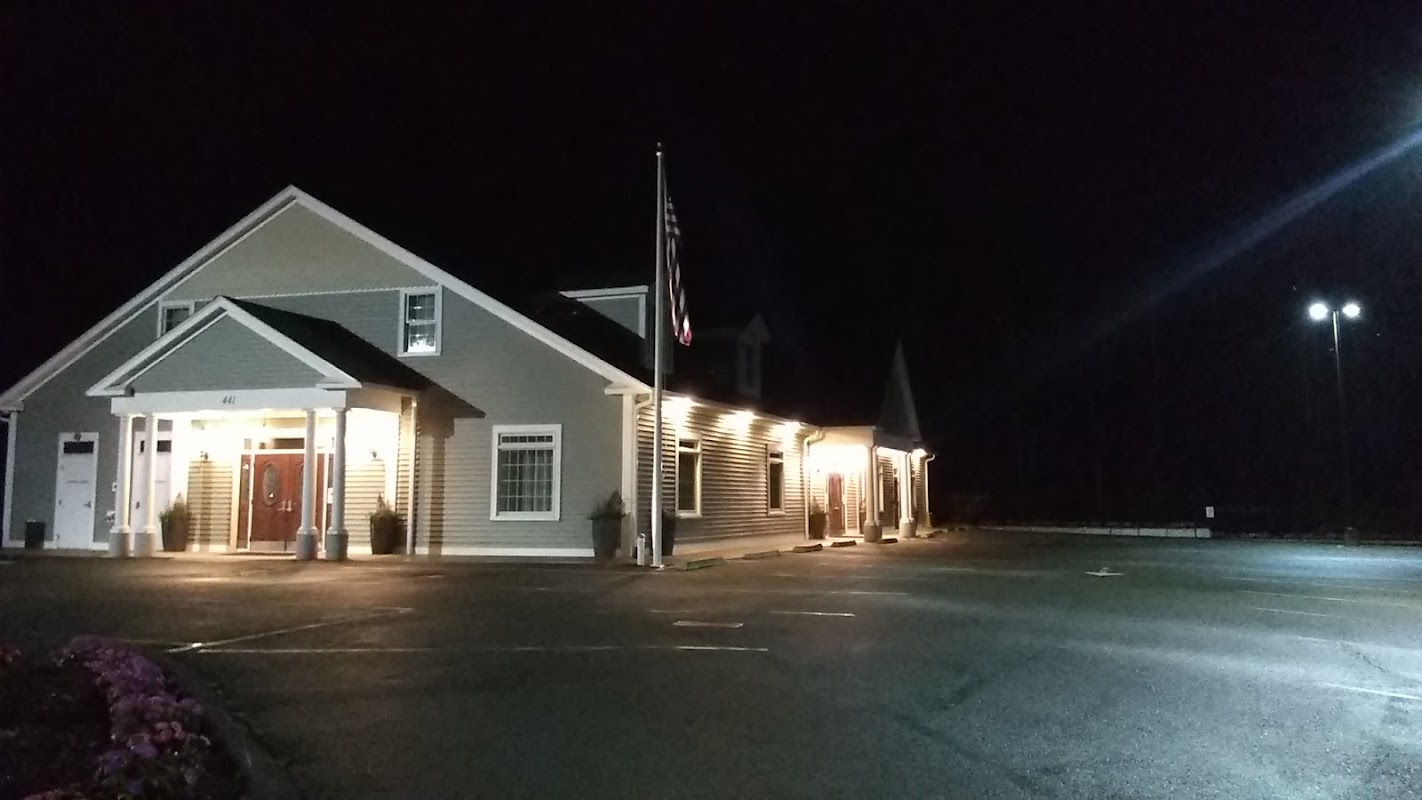 Russell & Pica Funeral Home building in West Bridgewater, Massachusetts