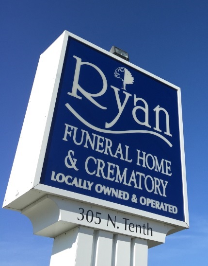 Ryan Funeral Home & Crematory building in De Pere, Wisconsin