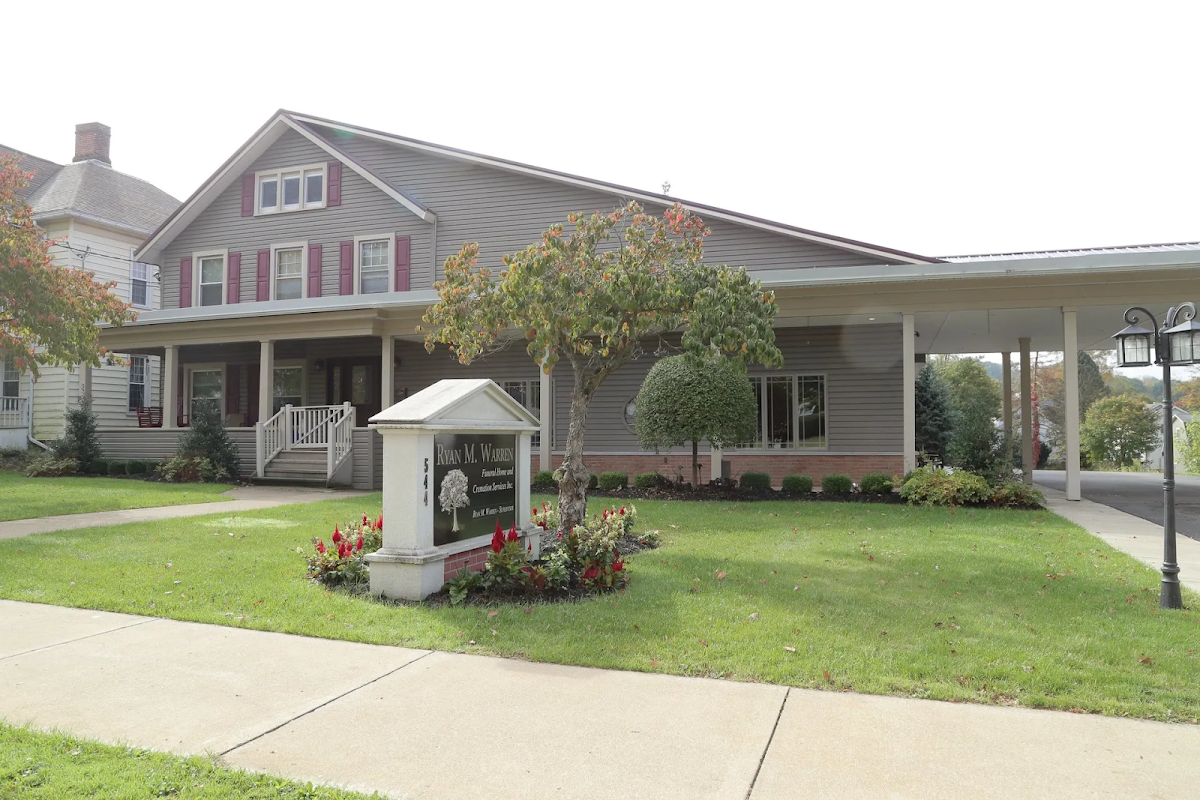 Ryan M Warren Funeral Home and Cremation Services building in Meadville, Pennsylvania