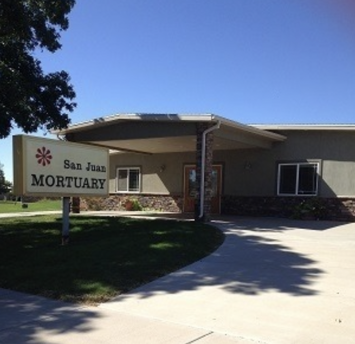 San Juan Mortuary building in Blanding, Utah