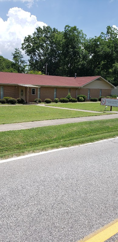 Sanders-Thompson Mortuary building in Clinton, South Carolina