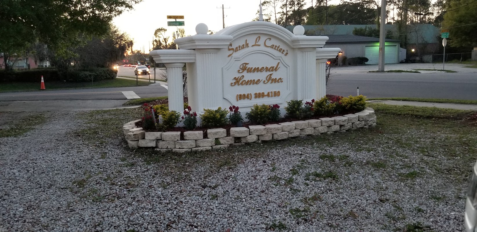 Sarah L. Carter's Funeral Home building in Jacksonville, Florida