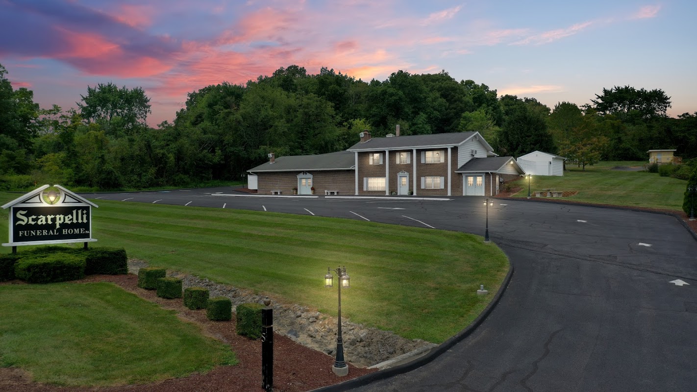 Scarpelli Funeral Home building in Cresaptown, Maryland