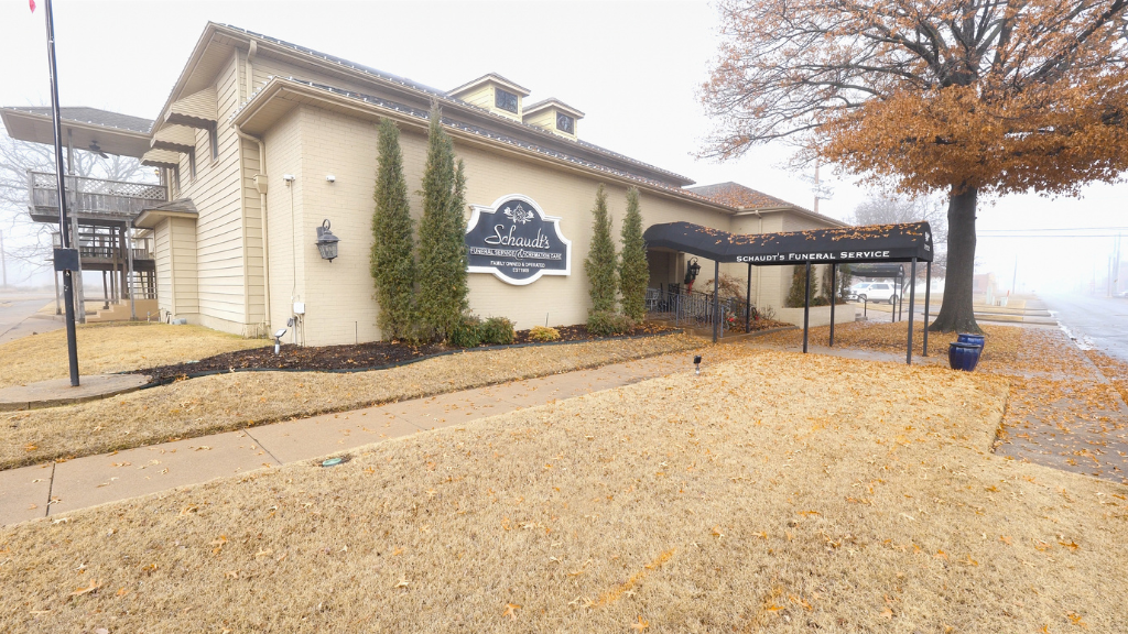 Schadts Funeral Service and Cremation Care building in Okmulgee, Oklahoma