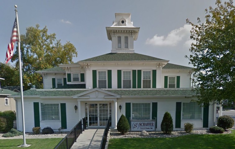 Schaffer Funeral Home building in Defiance, Ohio