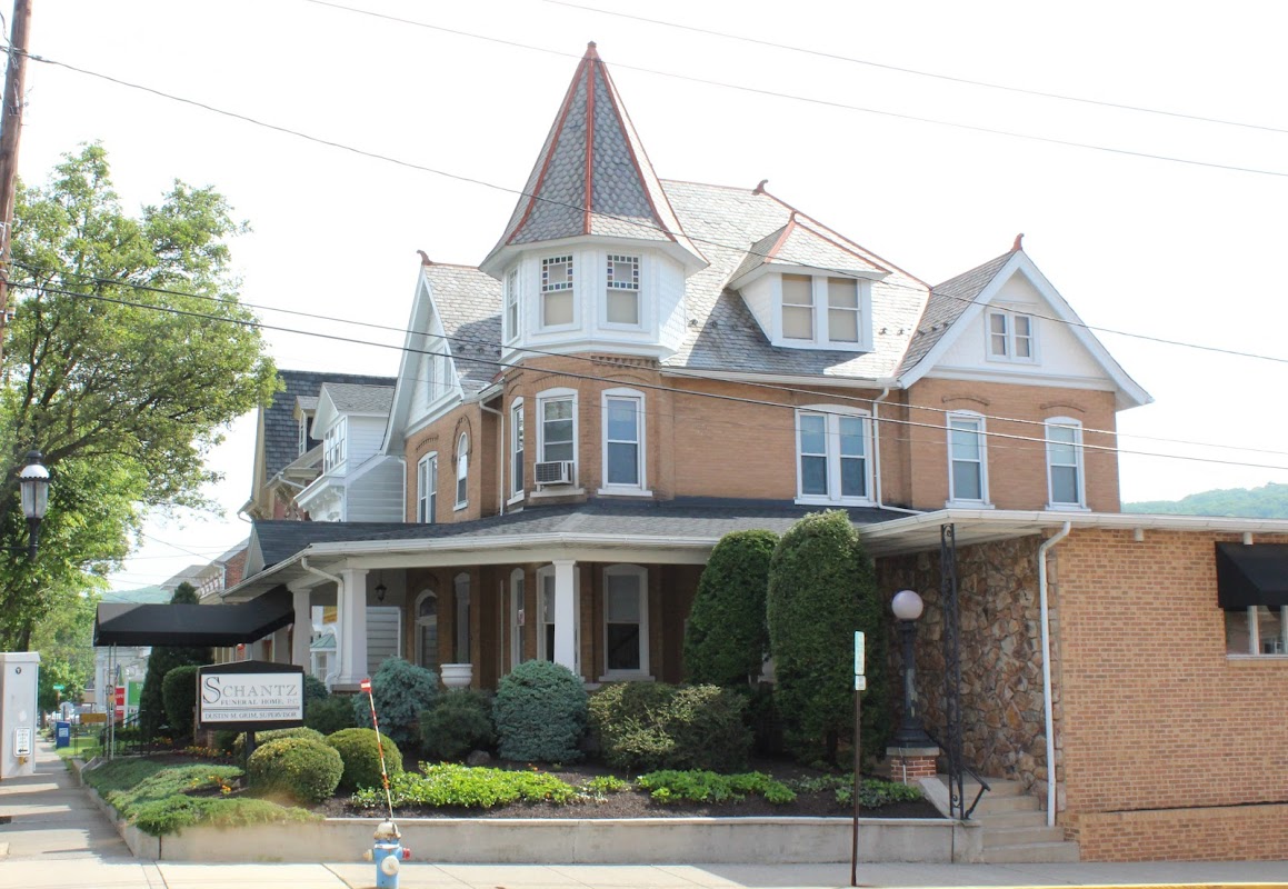 Schantz Funeral Home building in Emmaus, Pennsylvania