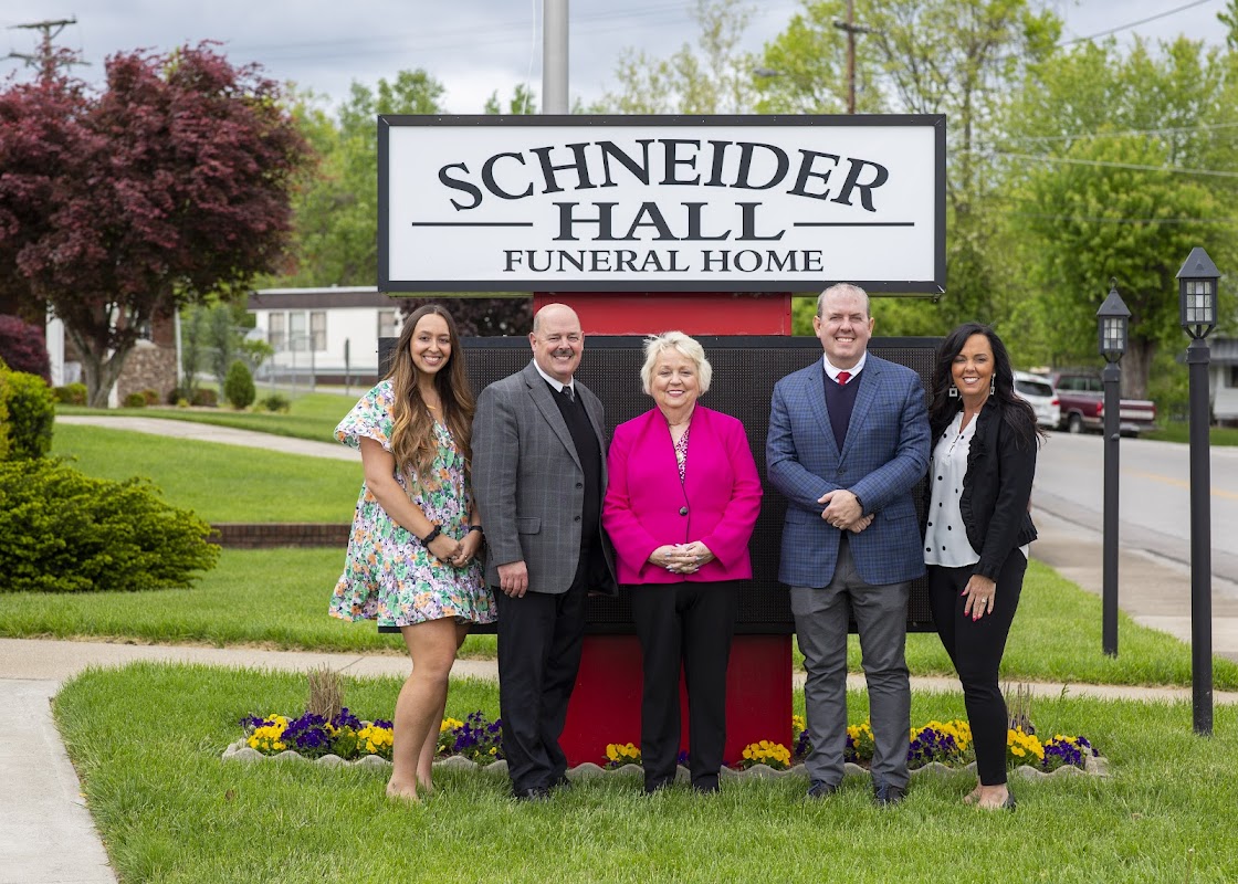 Schneider-Hall Funeral Home building in Chesapeake, Ohio