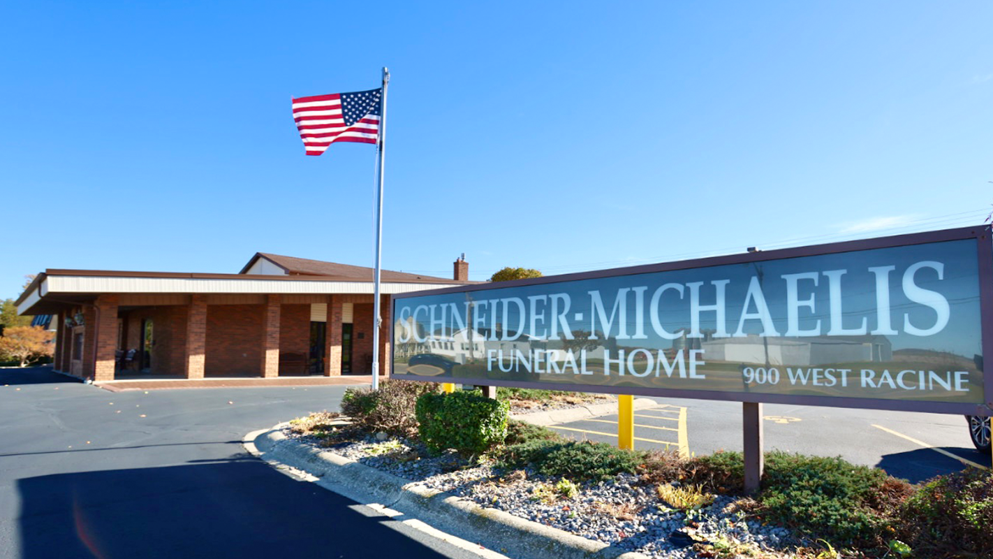 Schneider-Michaelis Funeral Home building in Jefferson, Wisconsin