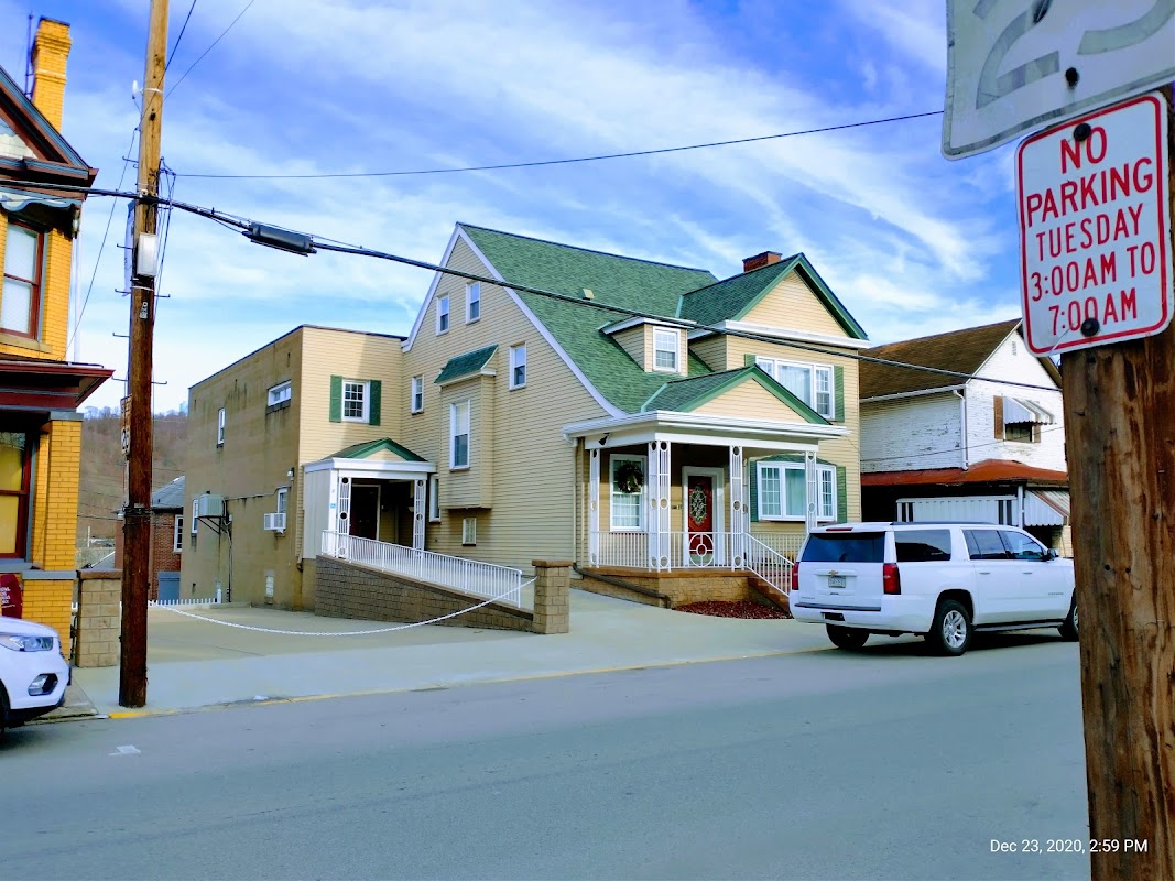 Schrock-Hogan Funeral Home & Cremation Services building in Charleroi, Pennsylvania