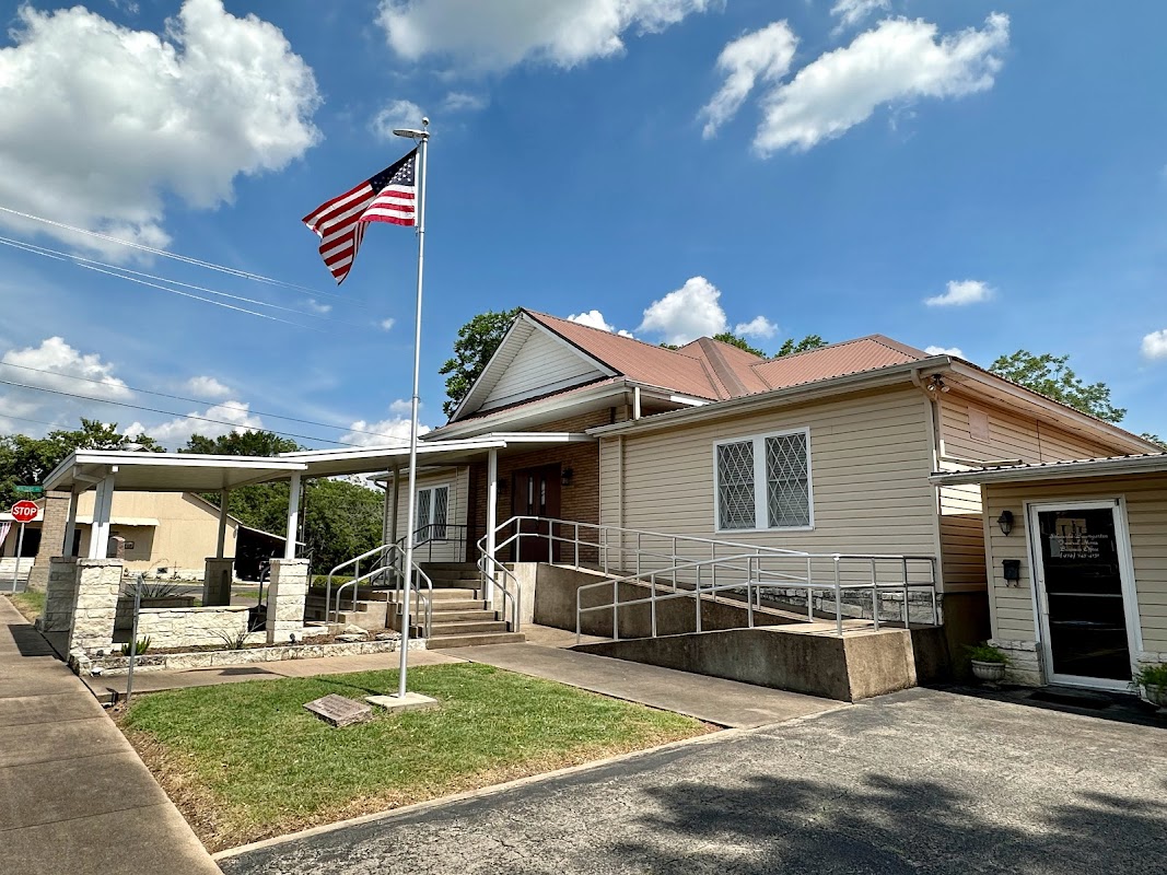 Schwenke-Baumgarten Funeral Home building in Schulenburg, Texas