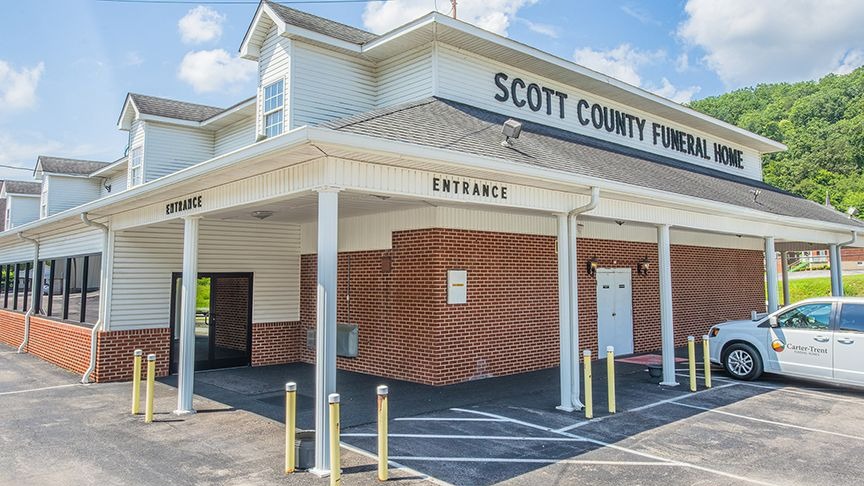 Scott County Funeral Home building in Weber City, Virginia