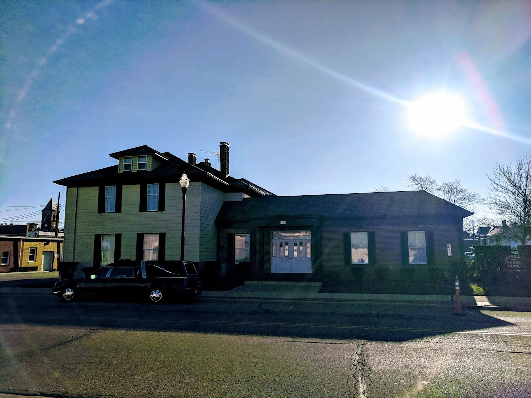 Sheridan Funeral Home building in Lancaster, Ohio