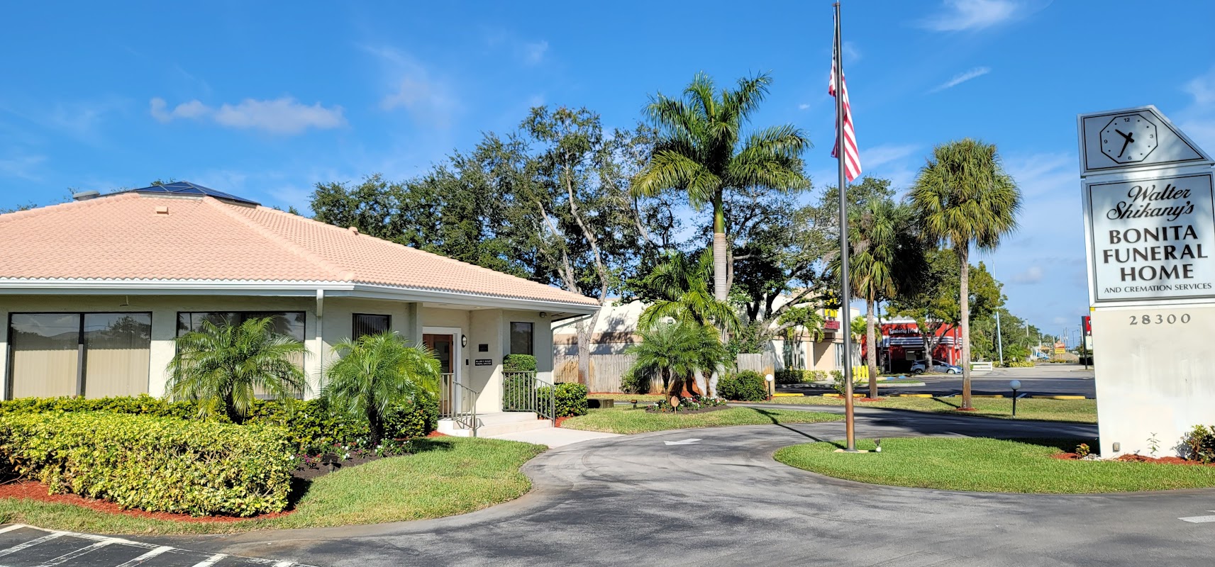 Shikany's Bonita Funeral Home building in Bonita Springs, Florida