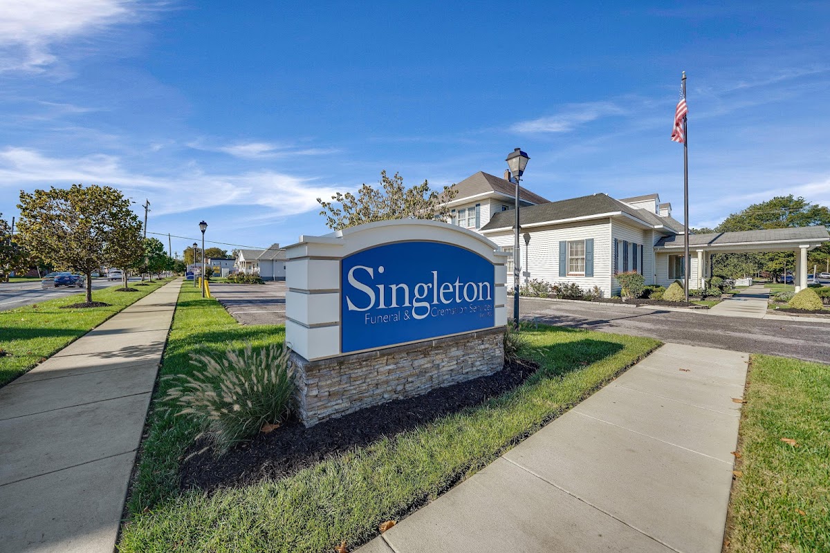 Singleton Funeral & Cremation Services building in Glen Burnie, Maryland