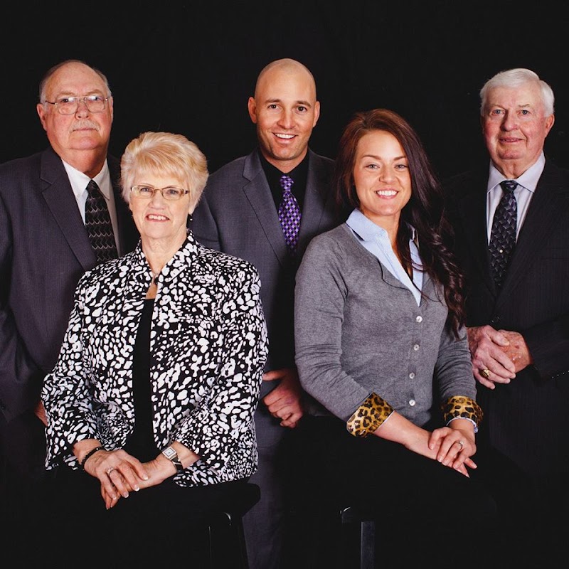 Sinnott Funeral Homes building in Albia, Iowa
