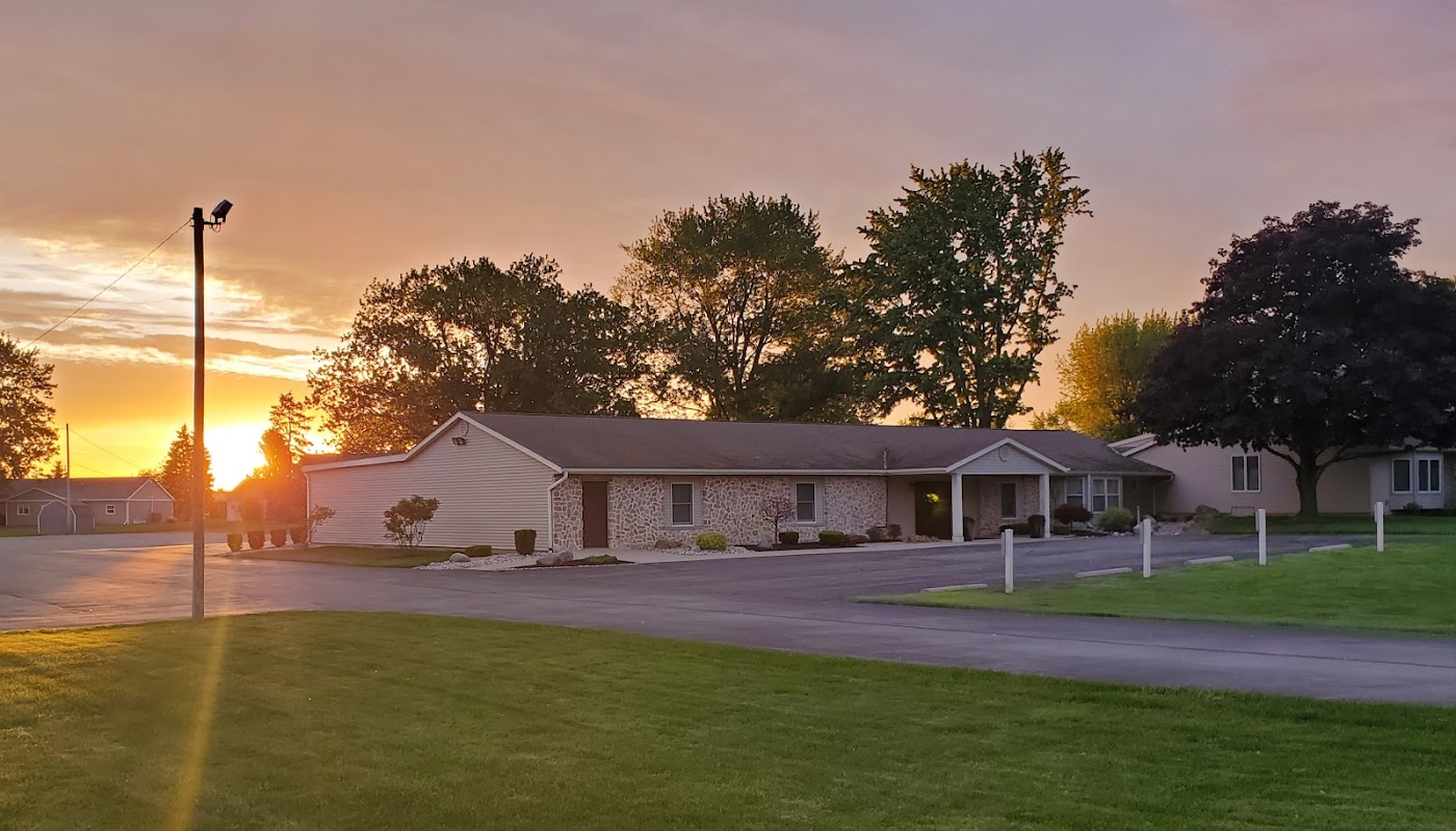 Smith & Brown Funeral Home building in Hicksville, Ohio