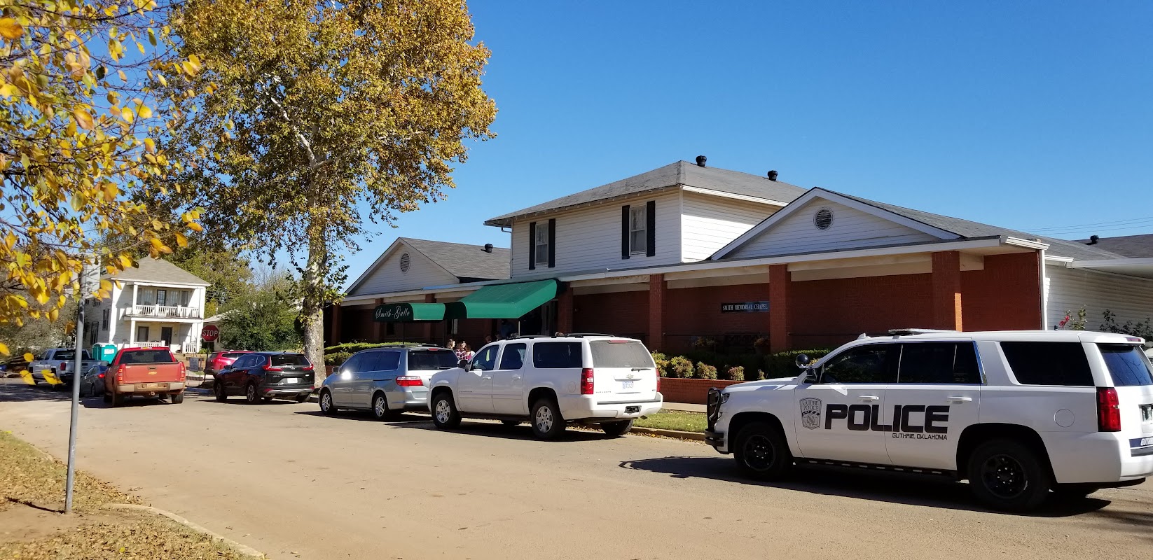Smith-Gallo Funeral Home building in Guthrie, Oklahoma