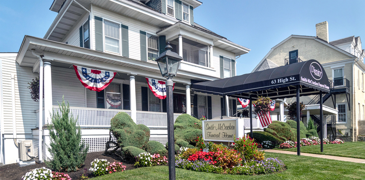 Smith-McCracken Funeral Home building in Newton, New Jersey