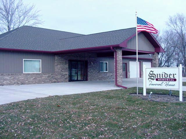 Snider Memorial Funeral Home building in Clearwater, Nebraska