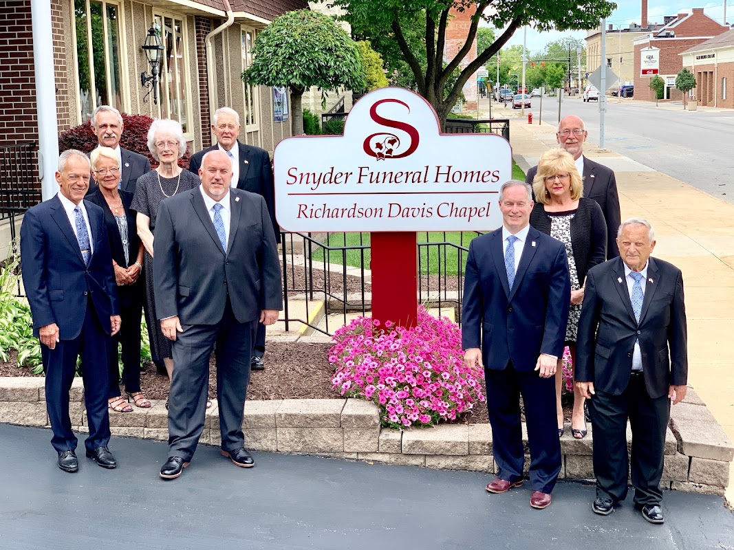 Snyder Funeral Home Richarson Davis Chapel building in Galion, Ohio