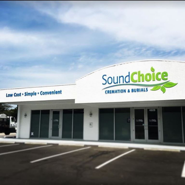 Sound Choice Cremation & Burials building in Sarasota, Florida