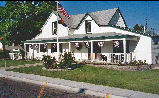 Spellman-Schmidt Funeral Home building in Wray, Colorado