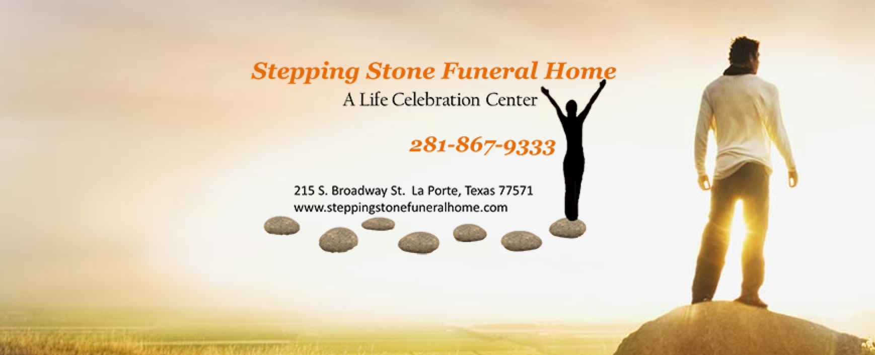Stepping Stone Funeral Home building in La Porte, Texas