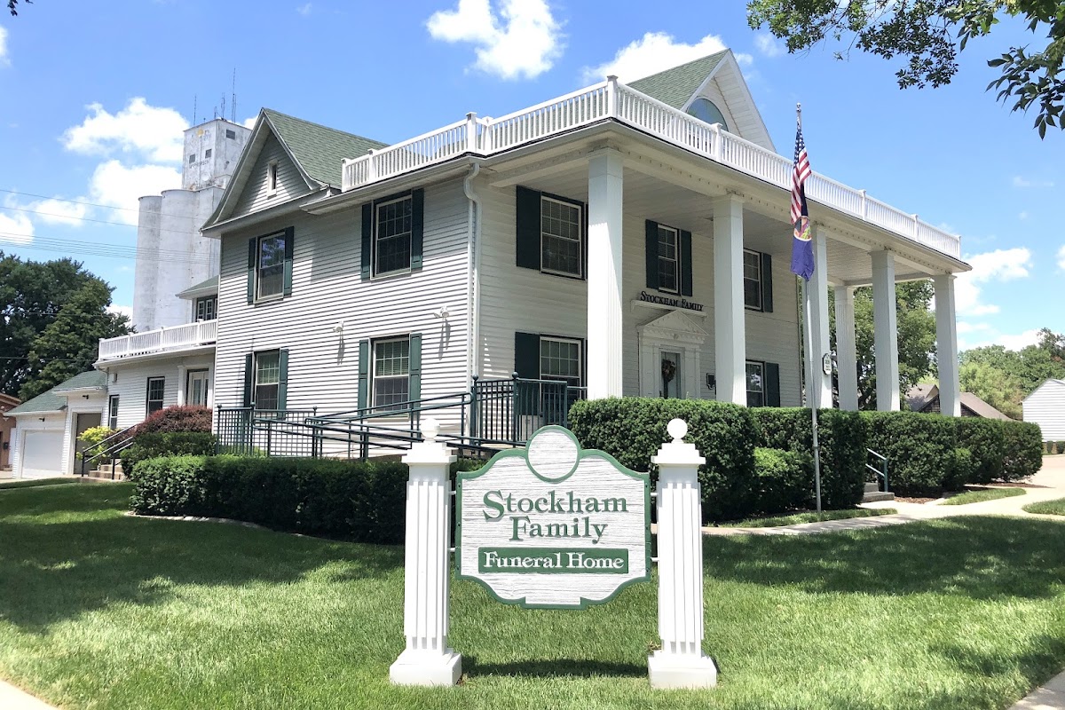 Stockham Family Funeral Home building in McPherson, Kansas