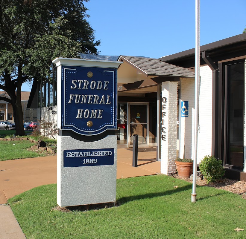 Strode Funeral Home building in Stillwater, Oklahoma