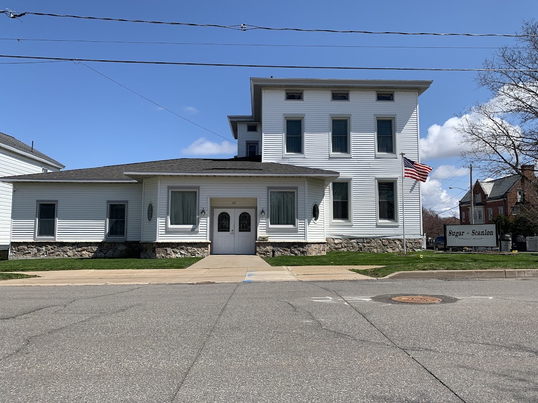 Sugar & Scanlon Funeral Home building in Oswego, New York