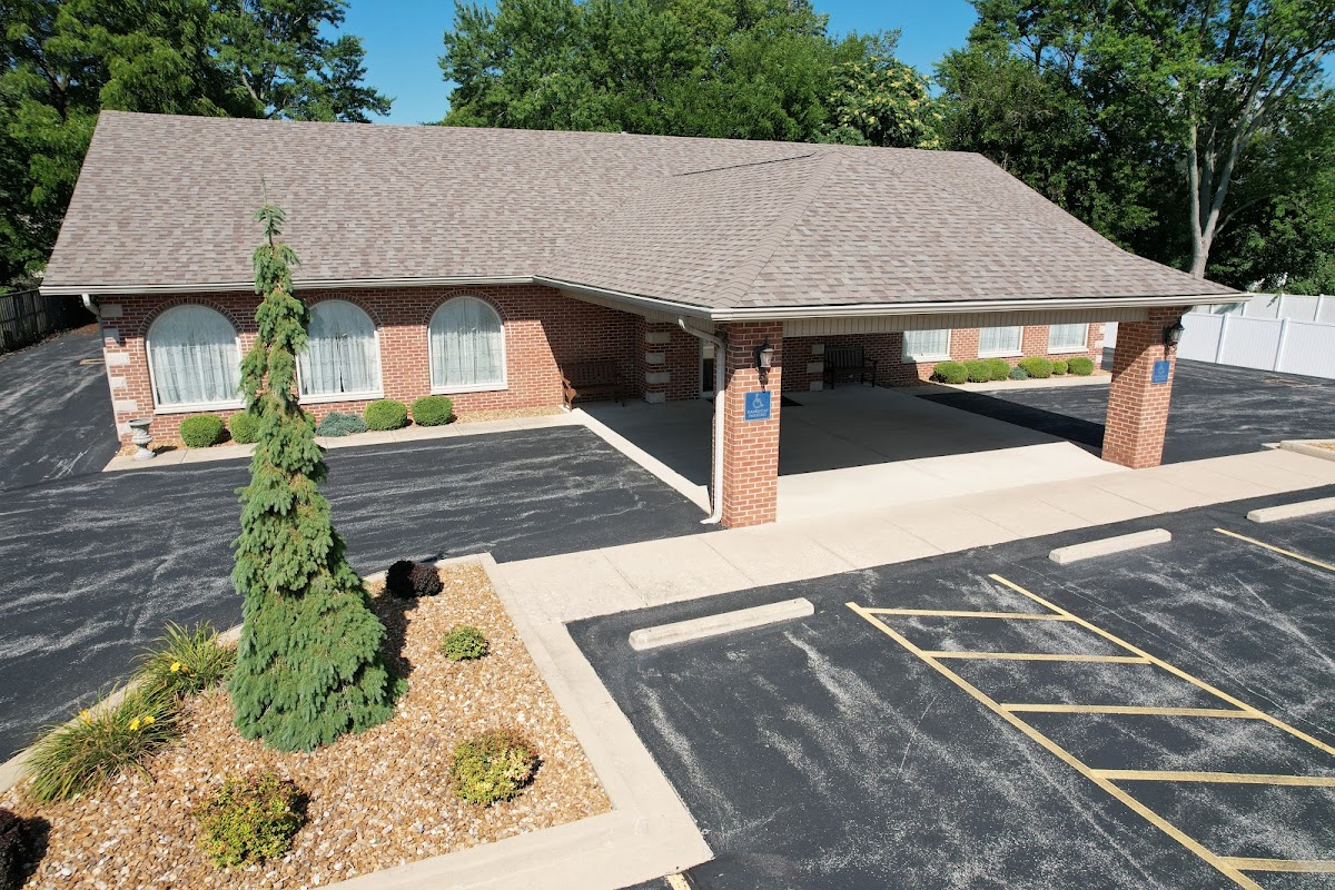 Sunset's Urbas Funeral Chapel of Westville building in Westville, Illinois