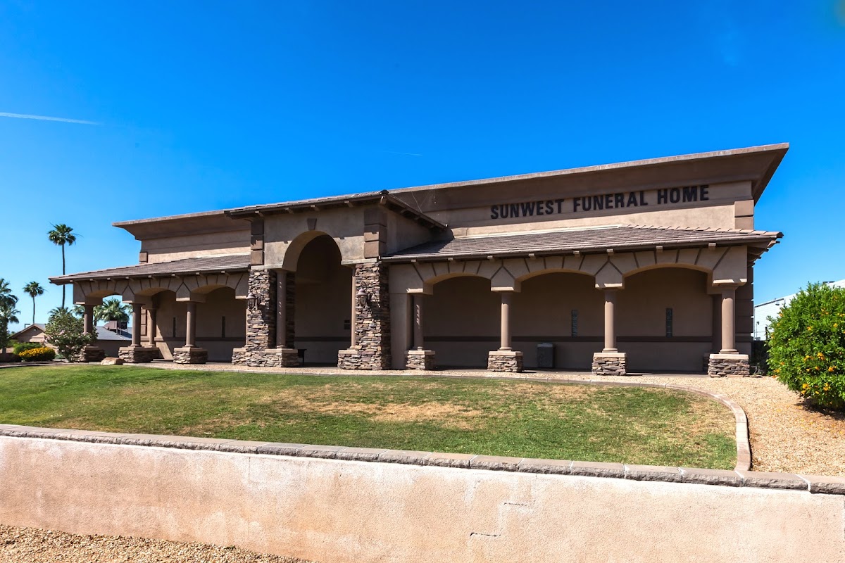 Sunwest Funeral Home building in El Mirage, Arizona