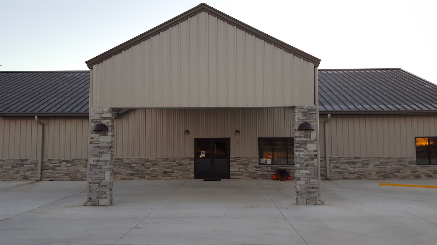 Swearingen Funeral Home building in Konawa, Oklahoma