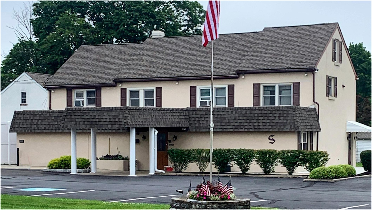 Szpindor-Meyers Funeral Home building in Trooper, Pennsylvania