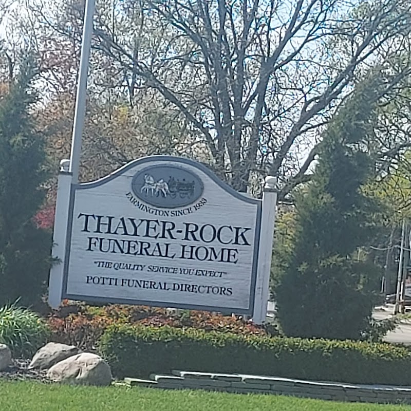 Thayer-Rock Funeral Home building in Farmington, Michigan