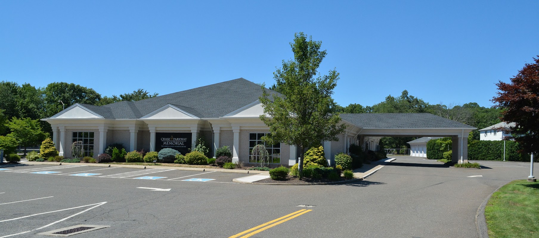 The Albini Family Funeral Home building in Waterbury, Connecticut