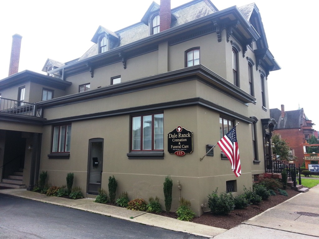 The Dale E. Ranck Funeral Service building in Milton, Pennsylvania