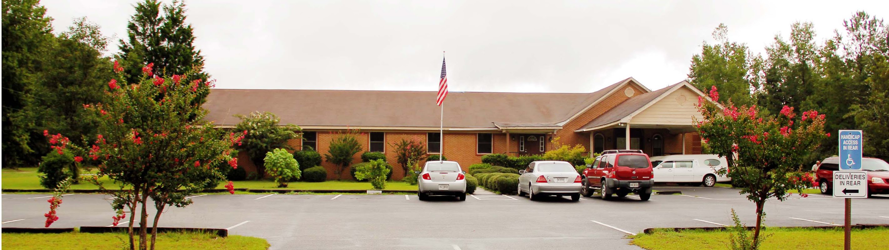 The Dorchester Funeral Home building in Midway, Georgia
