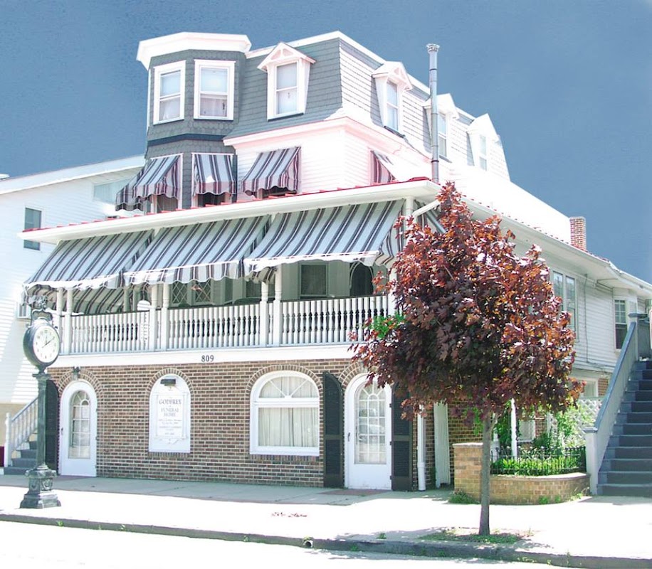 The Godfrey Funeral Home building in Ocean City, New Jersey