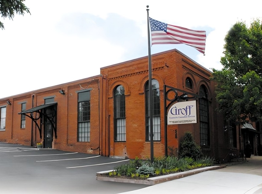 The Groffs Family Funeral Home and Cremation Services building in Lancaster, Pennsylvania