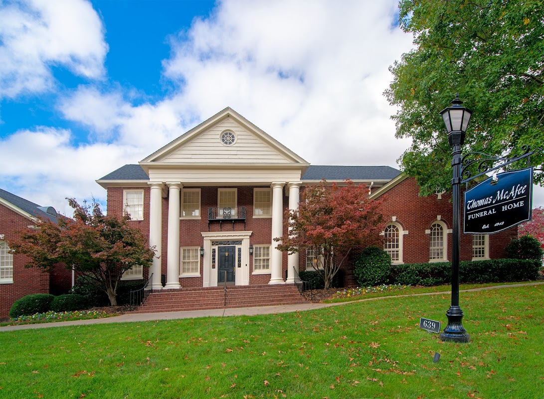 Thomas McAfee Funeral Home - Downtown Chapel building in Greenville, South Carolina