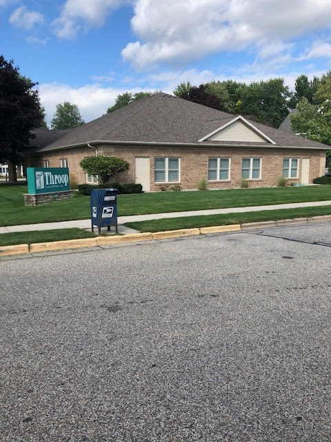 Throop Funeral Home building in Coopersville, Michigan