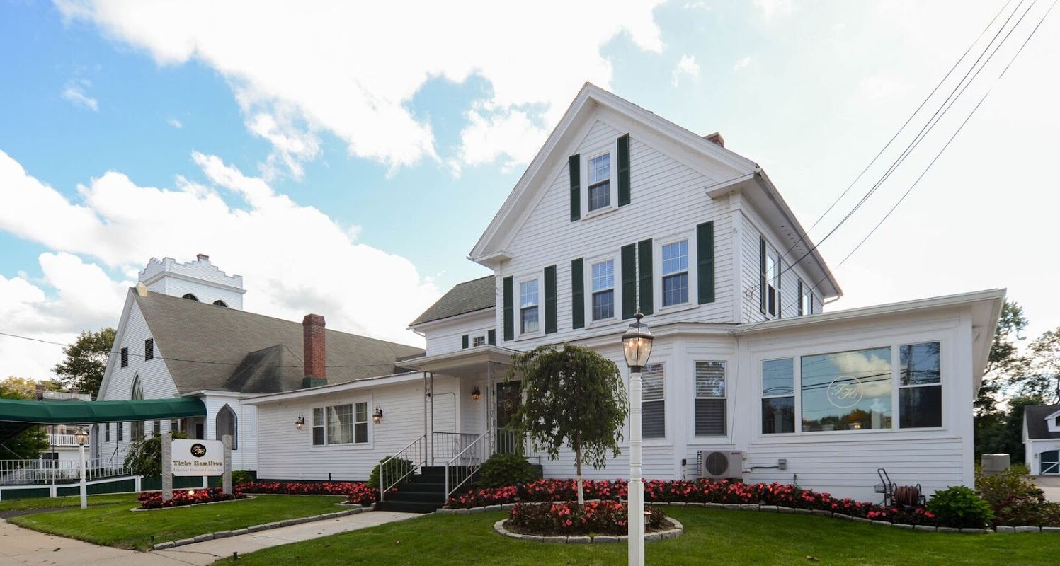 Tighe Hamilton Regional Funeral Home building in Hudson, Massachusetts