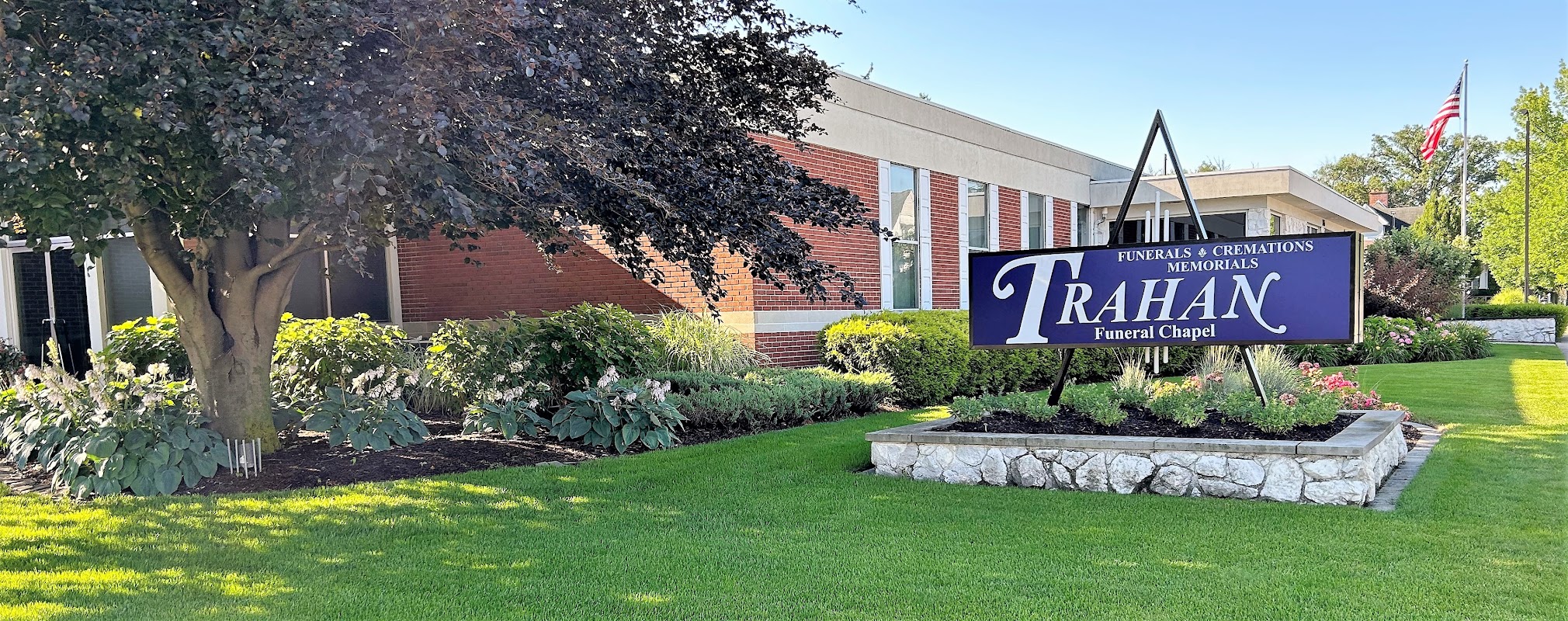 Trahan Funeral Chapel building in Bay City, Michigan