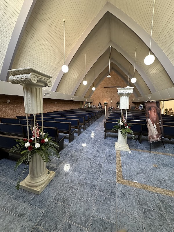 Trinity Funeral Chapels building in Harlingen, Texas