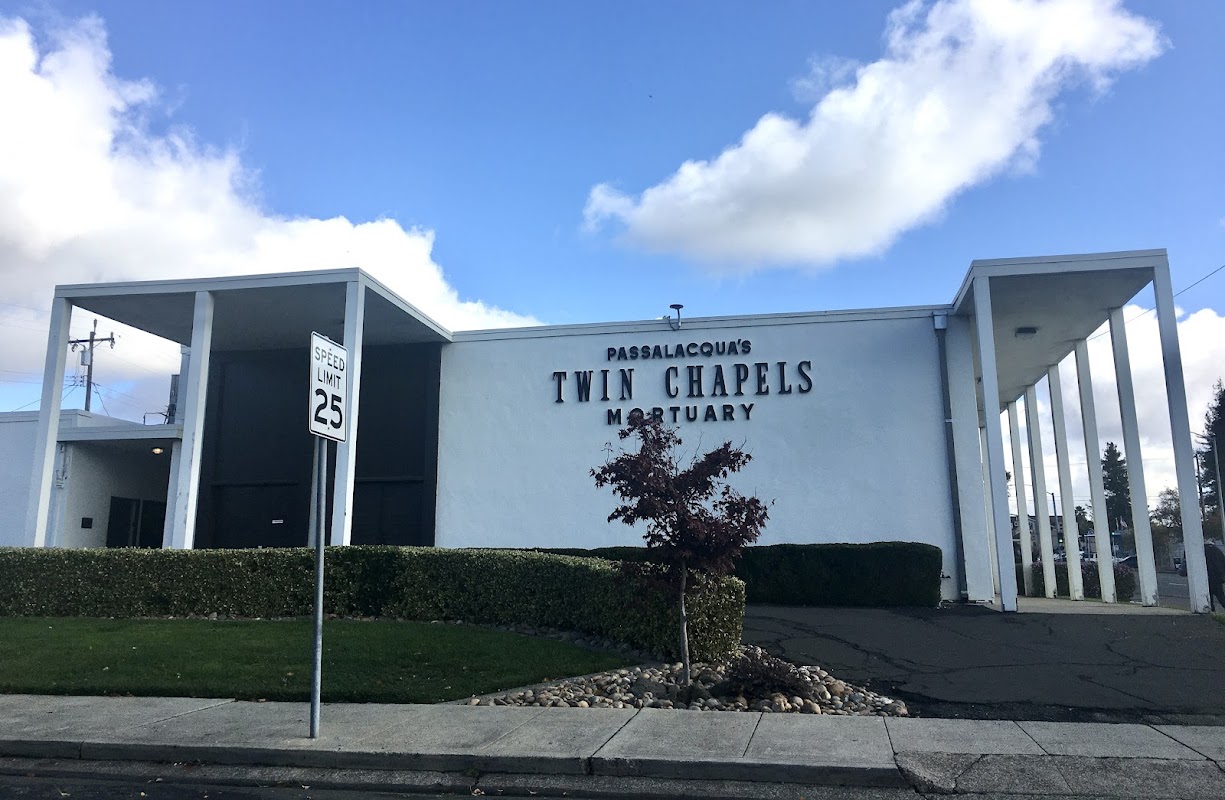 Twin Chapels Mortuary building in Vallejo, California